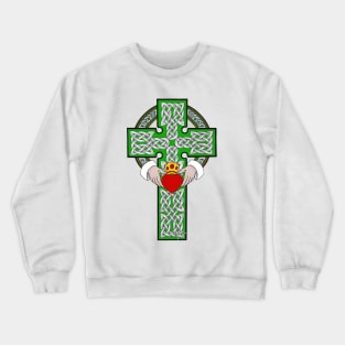 Celtic Claddagh Cross Crewneck Sweatshirt